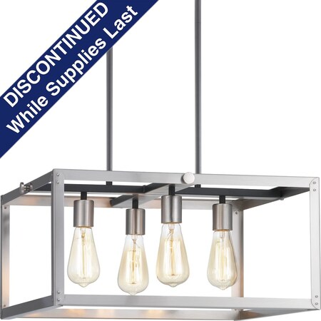 Progress Lighting Union Square Collection Four-Light Chandelier P400112-135